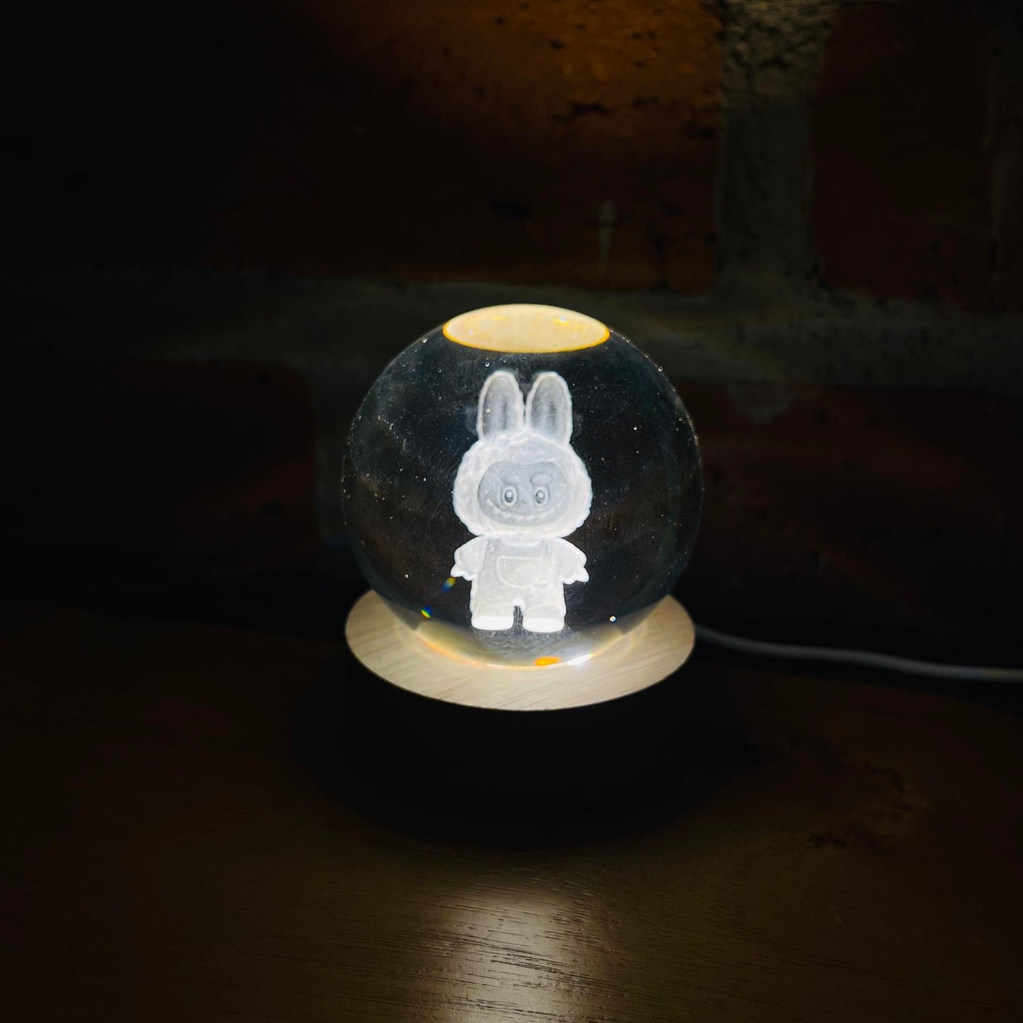 Labubu Crystal Lamp