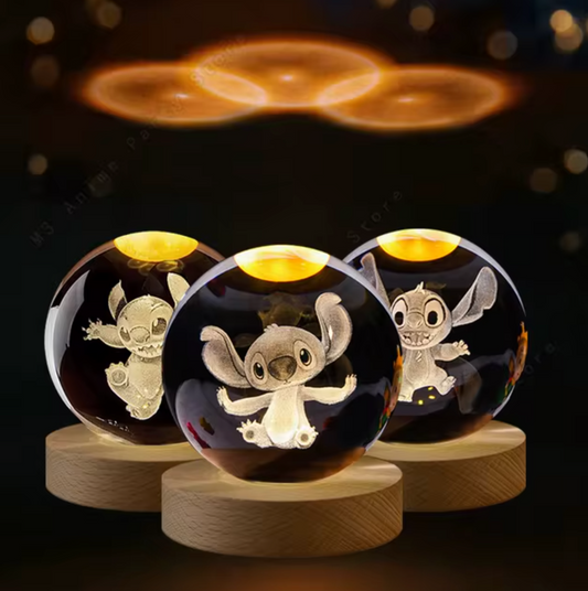 Stitch 3D Crystal Lamp