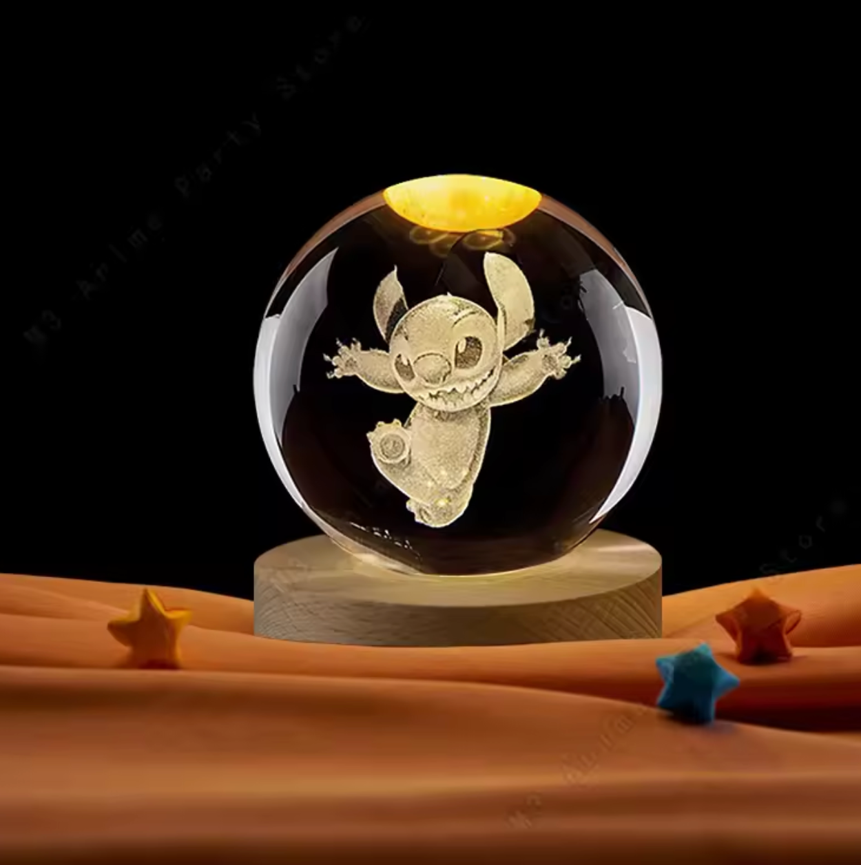 Stitch 3D Crystal Lamp