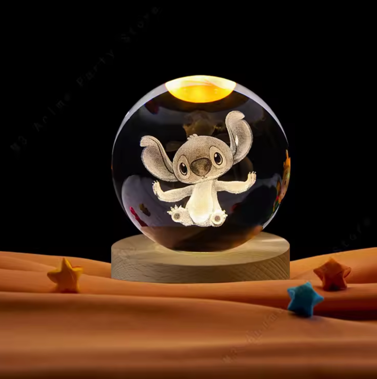 Stitch 3D Crystal Lamp